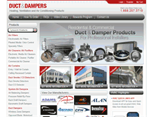 Tablet Screenshot of ductanddampers.com